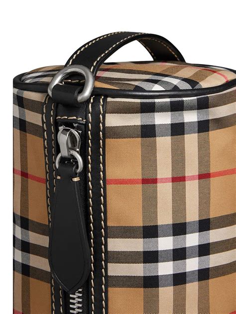 burberry leather barrel bag|burberry vintage check barrel bag.